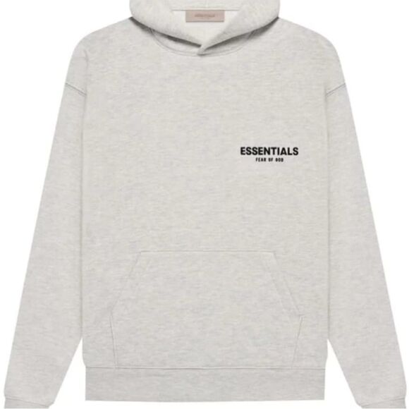 Fear of God Essentials Hoodie/Sweatshirt Light Oatmeal NWT FOG Bag - Picture 1 of 9
